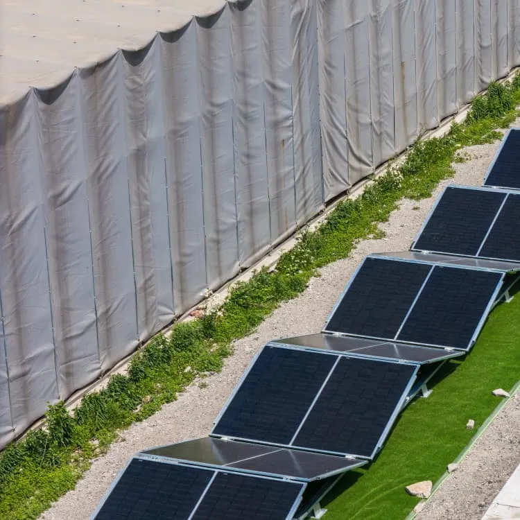 Solar panels produced in Africa